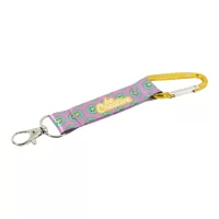 RPET přívěšek na klíče na zakázku žlutá s potiskem loga