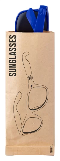 RPET sluneční brýle modrá s potiskem loga - foto 3