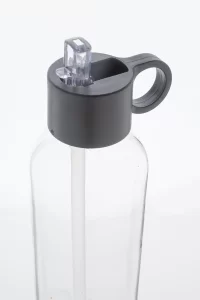 RPET sportovní láhev bílá s potiskem loga - foto 4