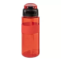 RPET sportovní láhev červená s potiskem loga - foto 3