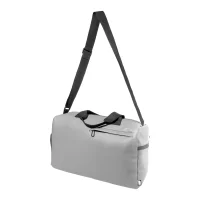 RPET sportovní taška popelavě šedý s potiskem loga - foto 2
