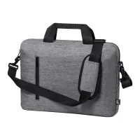 RPET taška na dokumenty popelavě šedý s potiskem loga - foto 5