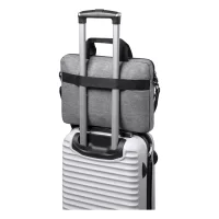 RPET taška na dokumenty popelavě šedý s potiskem loga - foto 6