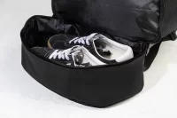 RPET vak se stahovací šňůrkou černá s potiskem loga - foto 4