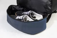 RPET vak se stahovací šňůrkou modrá s potiskem loga - foto 4