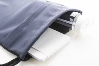 RPET vak se stahovací šňůrkou tmavě modrá s potiskem loga - foto 4