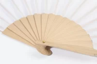 RPET vějíř bílá s potiskem loga - foto 3