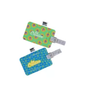 RPET visačka na zakázku na zavazadla bílá s potiskem loga - foto 5