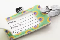 RPET visačka na zakázku na zavazadla bílá s potiskem loga - foto 7