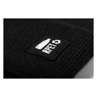 RPET zimní čepice černá s potiskem loga - foto 4