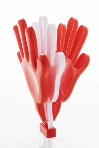 RPP fandící ruka červená s potiskem loga - foto 3