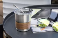 RSS cestovní hrnek stříbrná s potiskem loga - foto 6