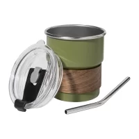 RSS cestovní hrnek zelená s potiskem loga - foto 2