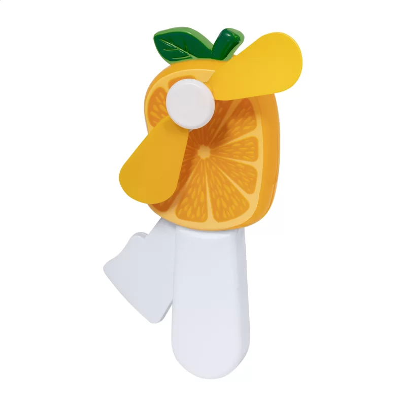 ruční větrák, pomeranč vícebarevná — reklamní předmět s vlastním potiskem ruční větrák, pomeranč vícebarevná s potiskem loga