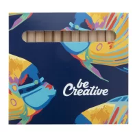 sada 12 ks pastelek na zakázku bílá s potiskem loga