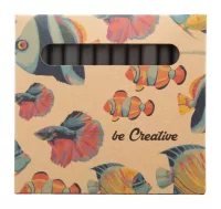 sada 12 pastelek na zakázku přírodní s potiskem loga