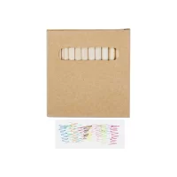 sada 12 pastelek přírodní s potiskem loga - foto 2