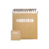 sada 12 pastelek přírodní s potiskem loga