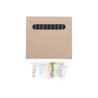 sada 12 voskovek černá s potiskem loga - foto 2