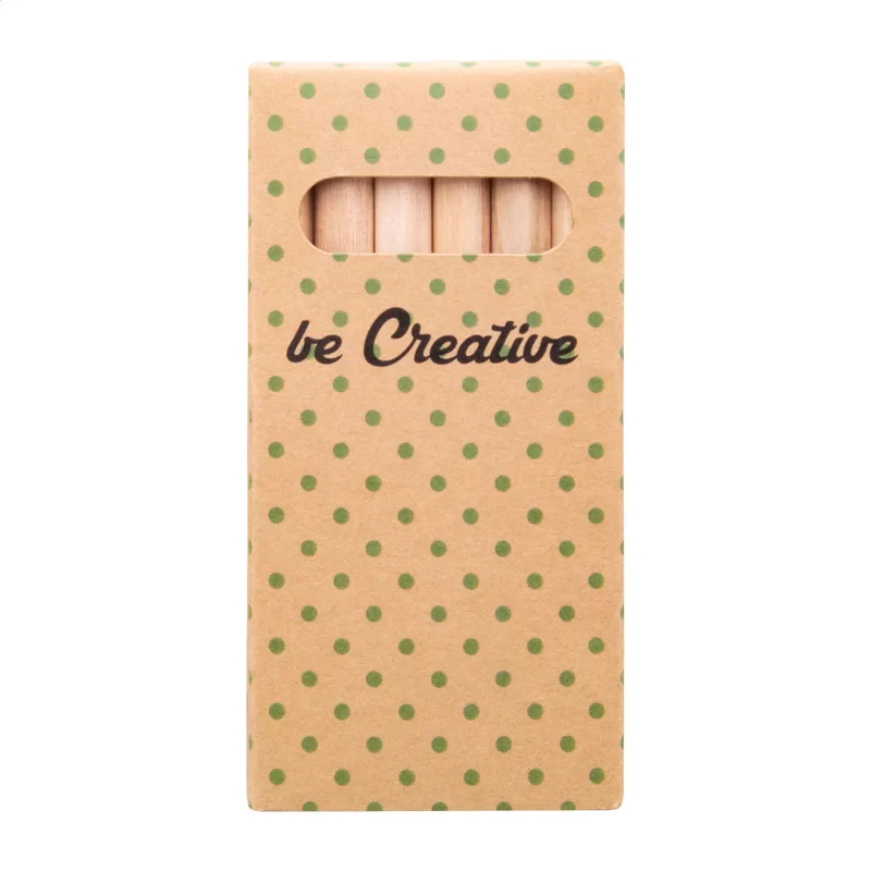 sada 6 pastelek na zakázku přírodní s potiskem loga