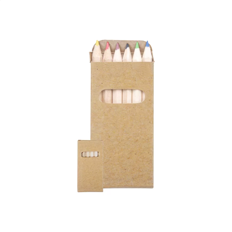 sada 6 pastelek přírodní s potiskem loga