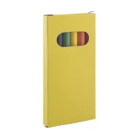 sada 6 pastelek žlutá s potiskem loga