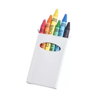 sada 6 voskovek bílá s potiskem loga - foto 2