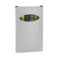 sada 6 voskovek bílá s potiskem loga