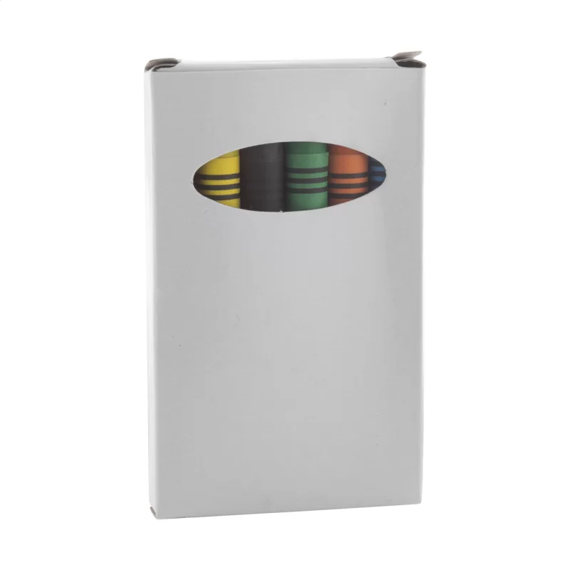 sada 6 voskovek bílá — reklamní předmět s vlastním potiskem sada 6 voskovek bílá s potiskem loga