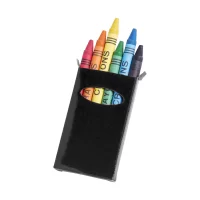 sada 6 voskovek černá s potiskem loga - foto 2