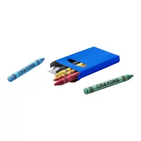 sada 6 voskovek modrá s potiskem loga - foto 4