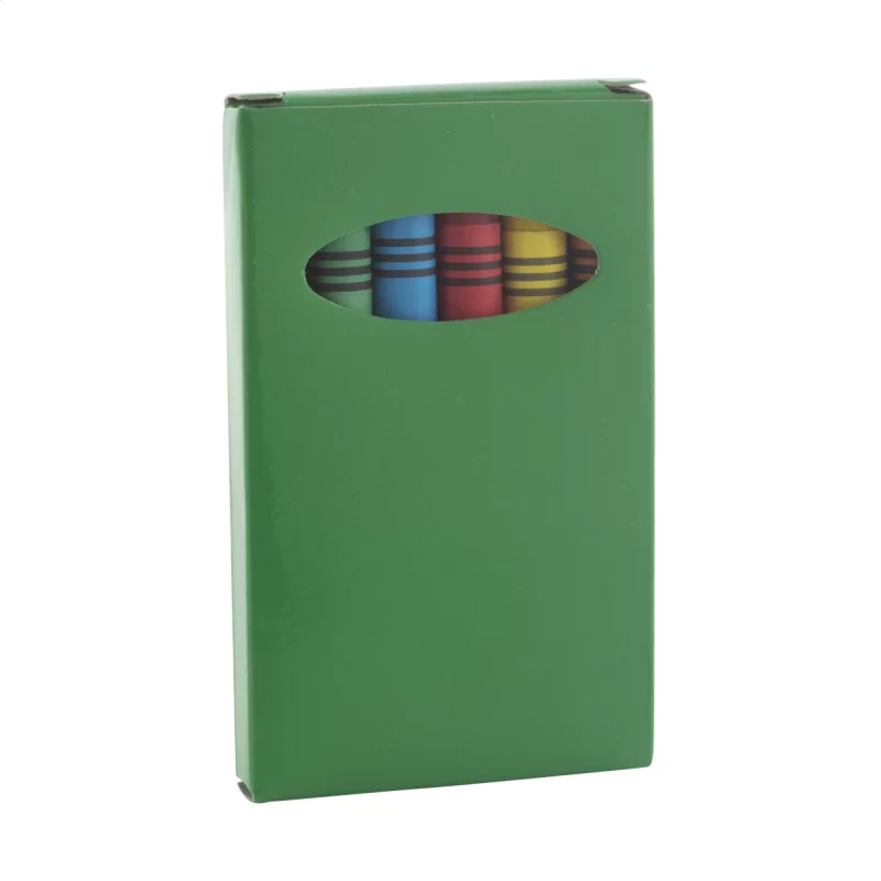 sada 6 voskovek zelená s potiskem loga