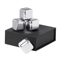 sada chladích kostek stříbrná s potiskem loga - foto 2