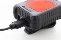 sada dobíjecích světel na kolo černá s potiskem loga - foto 5