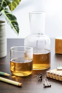 sada karafy a skleniček průhledná s potiskem loga - foto 7