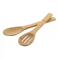 sada lžic na salát přírodní s potiskem loga - foto 2