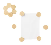 sada magnetek na lednici přírodní s potiskem loga - foto 3