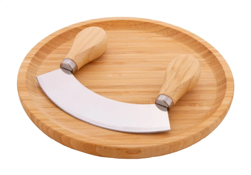 sada na krájení bylinek přírodní s potiskem loga