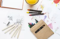 sada na kreslení přírodní s potiskem loga - foto 3