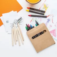 sada na kreslení přírodní s potiskem loga - foto 4