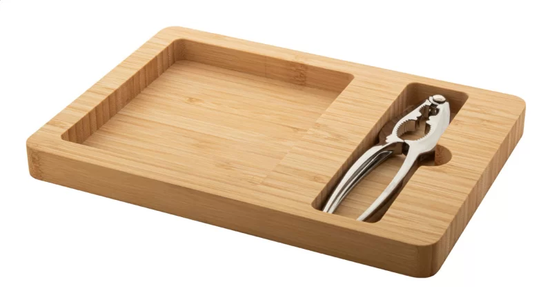 sada na louskání oříšků přírodní — reklamní předmět s vlastním potiskem sada na louskání oříšků přírodní s potiskem loga