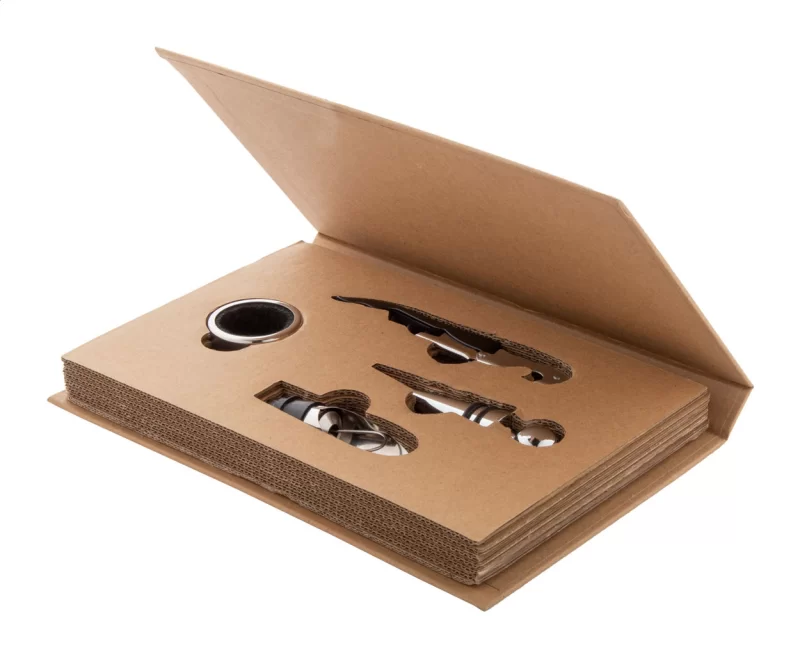 sada na víno přírodní s potiskem loga