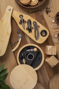 sada na víno přírodní s potiskem loga - foto 7