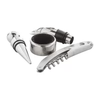 sada na víno stříbrná s potiskem loga - foto 3