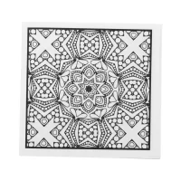sada na vybarvování, mandala bílá s potiskem loga - foto 2
