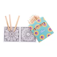 sada na vybarvování, mandala bílá s potiskem loga - foto 5