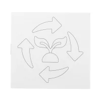 sada na vybarvování, ochrana životního prostředí bílá s potiskem loga - foto 2