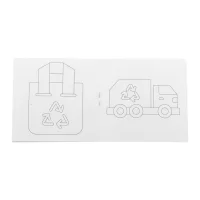 sada na vybarvování, ochrana životního prostředí bílá s potiskem loga - foto 3