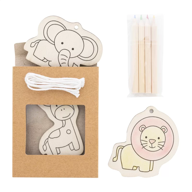 sada na vybarvování přírodní s potiskem loga