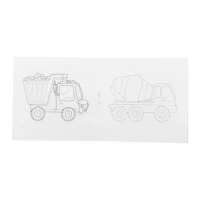 sada na vybarvování, vozidla bílá s potiskem loga - foto 3